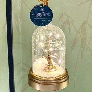 HARRY POTTER ORNAMENT WAND LIGHT-UP CLOCHE :NIB HAND WITH WAND